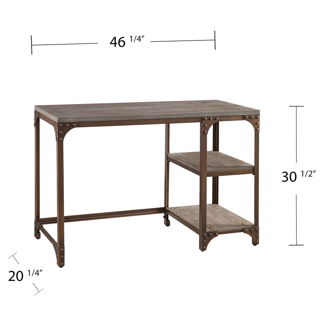 Fechet Brown Desk - Thumbnail - Image 4