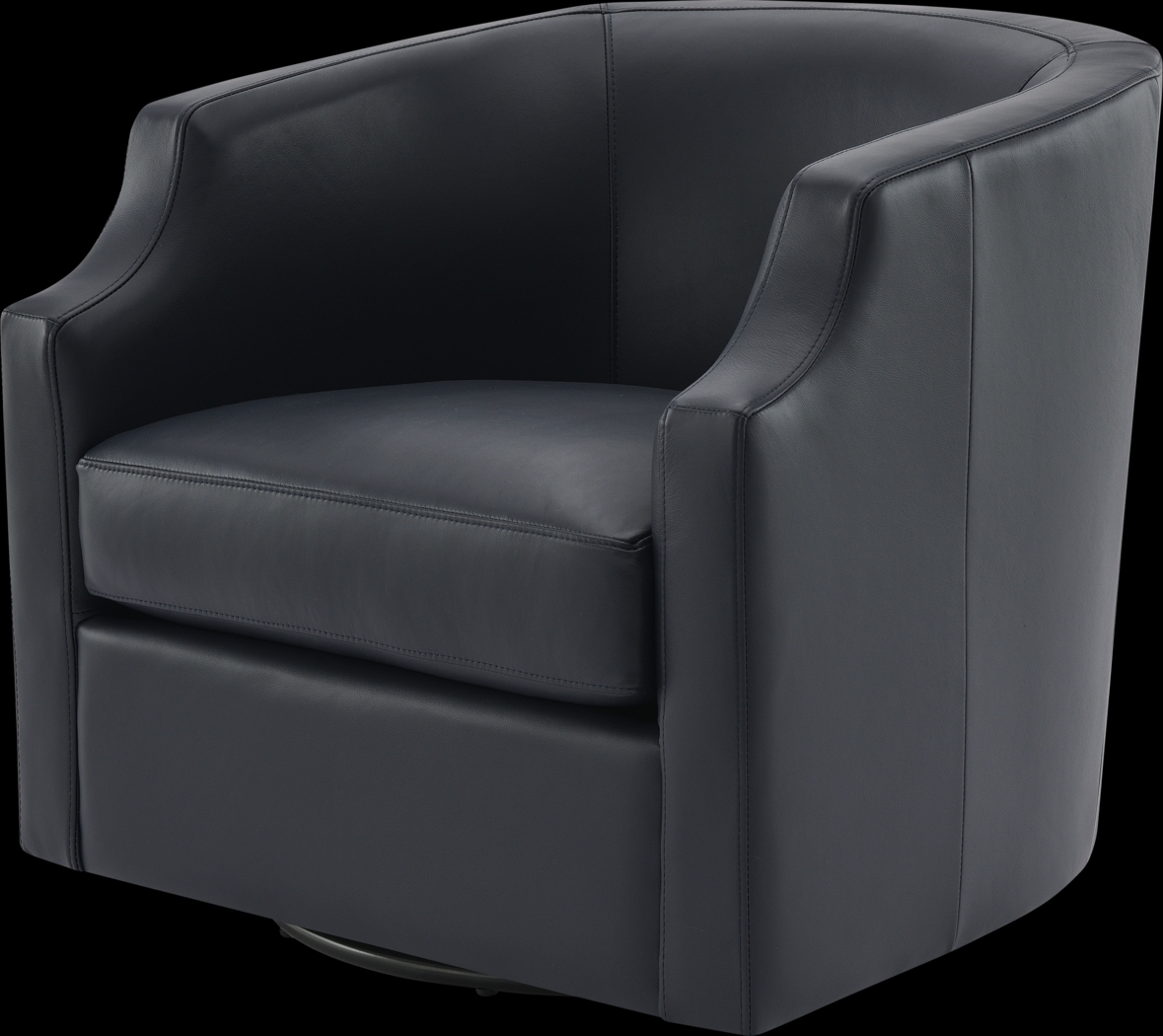 Feleti Dark Blue Swivel Chair - Thumbnail - Image 10