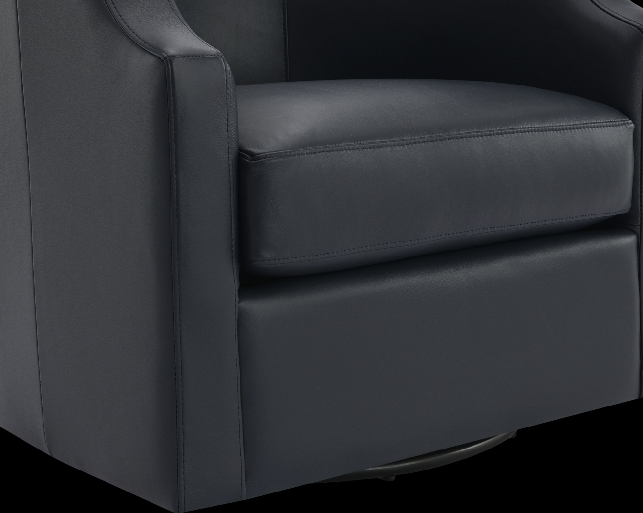 Feleti Dark Blue Swivel Chair - Thumbnail - Image 12