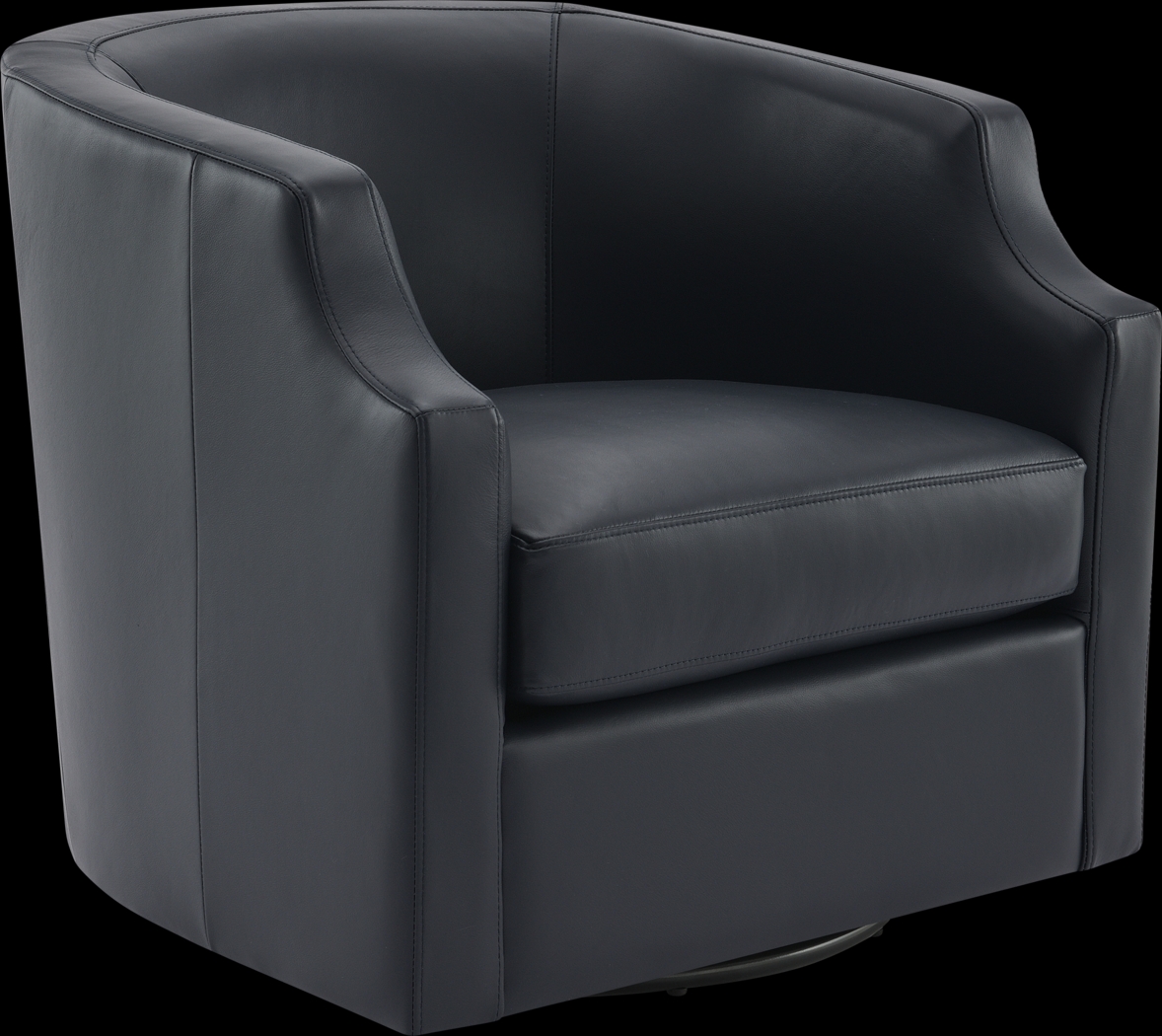 Feleti Dark Blue Swivel Chair - Thumbnail - Image 6