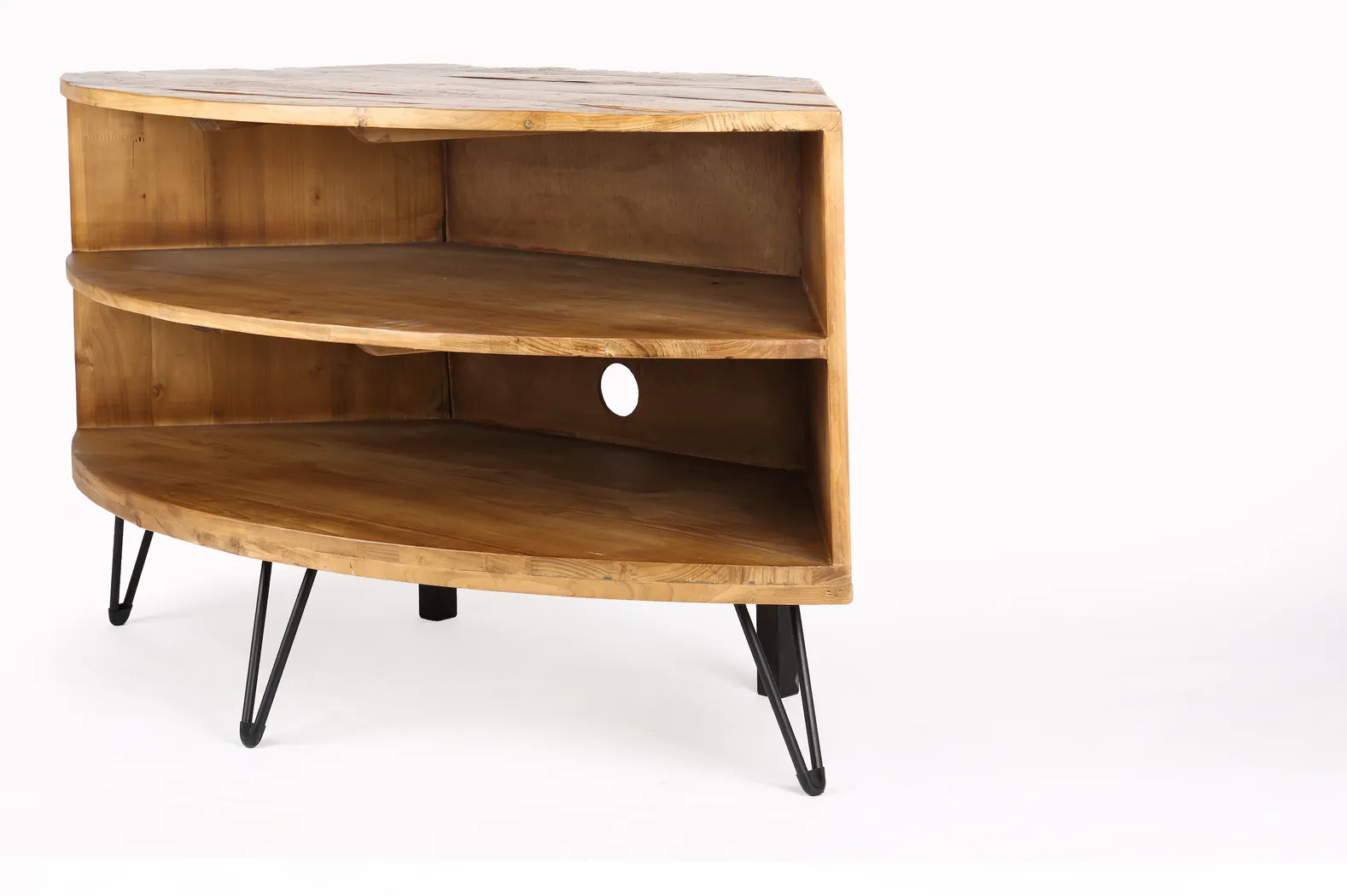 Felinan Brown Corner TV Console - Thumbnail - Image 2