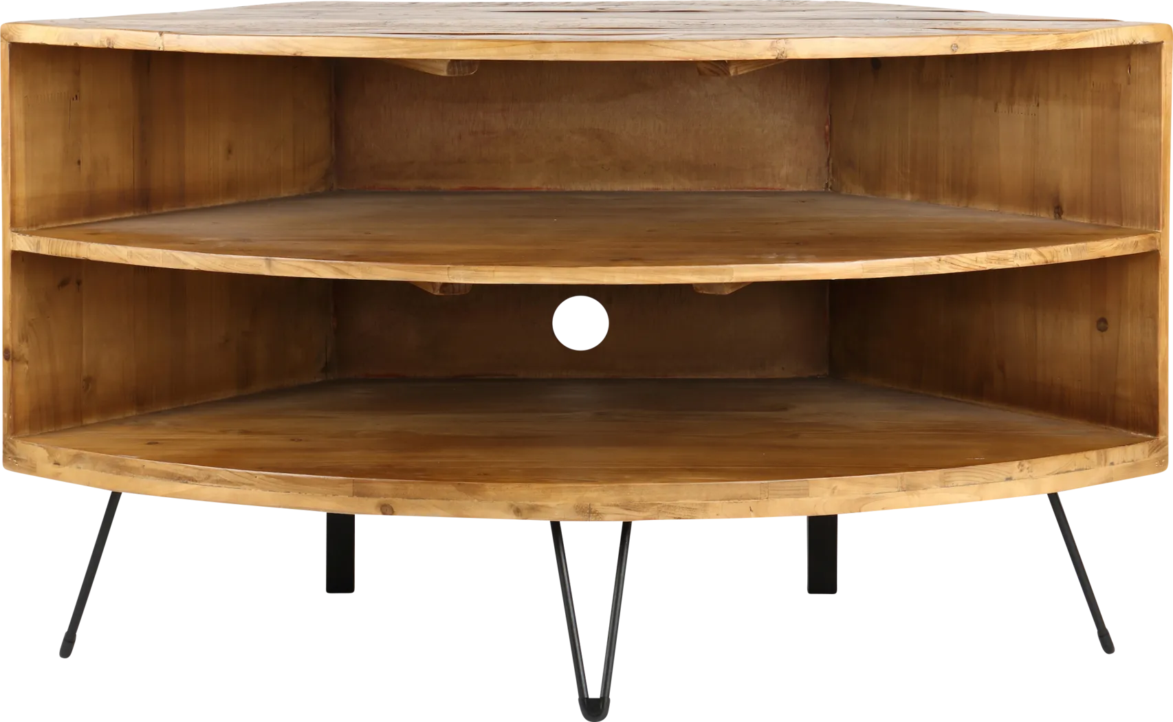 Felinan Brown Corner TV Console - Thumbnail - Image 1