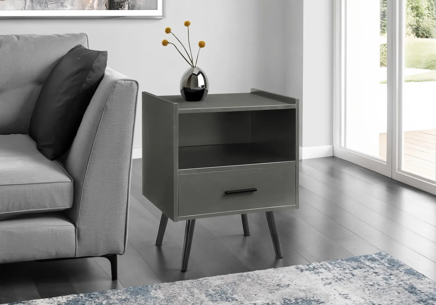 Feliu Gray End Table - Thumbnail - Image 2
