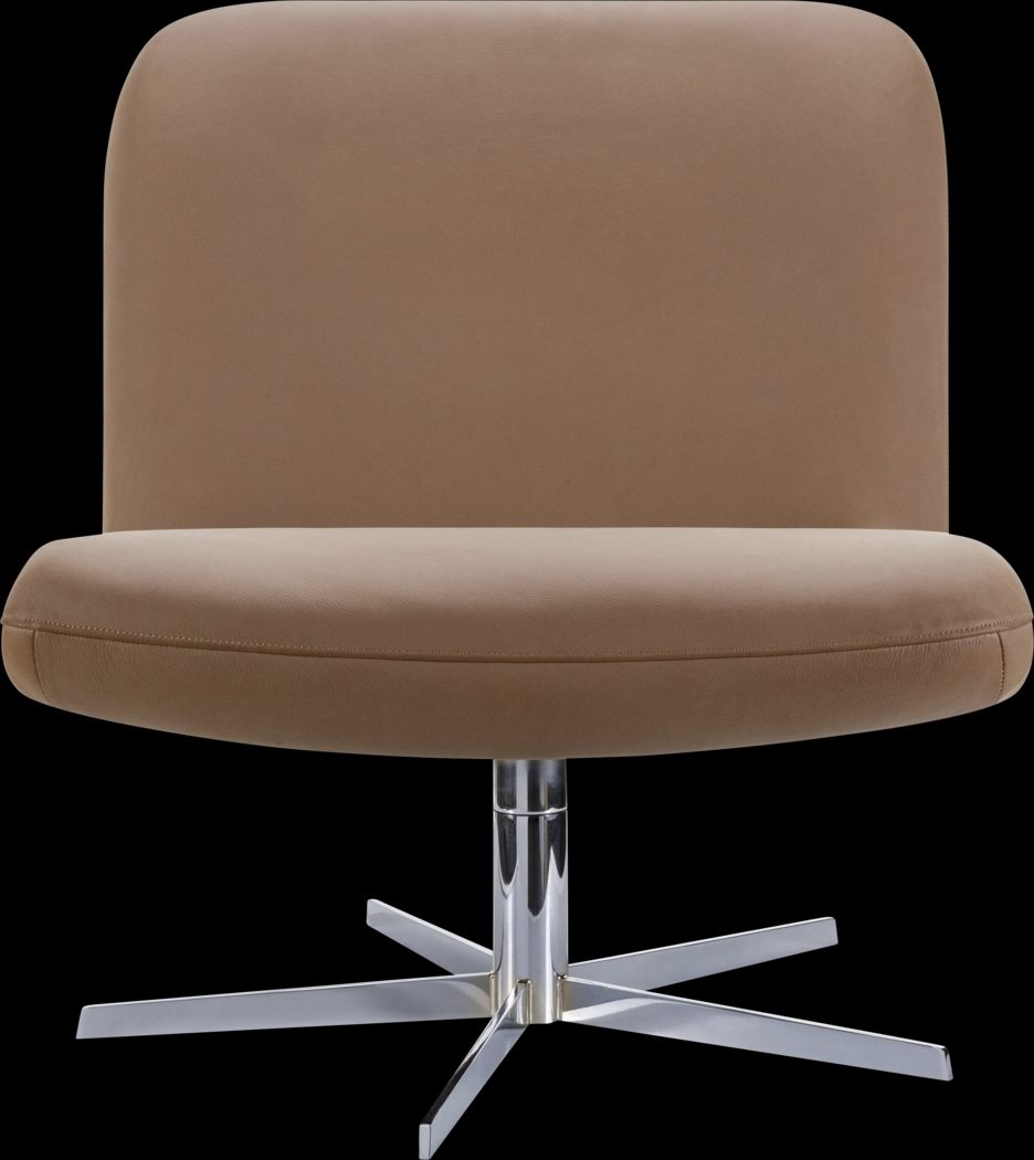 Felli Brown Swivel Accent Chair - Thumbnail - Image 3