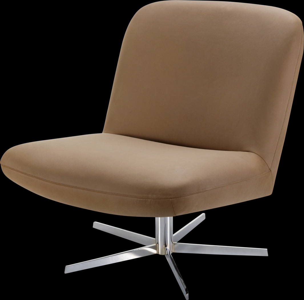 Felli Brown Swivel Accent Chair - Thumbnail - Image 1