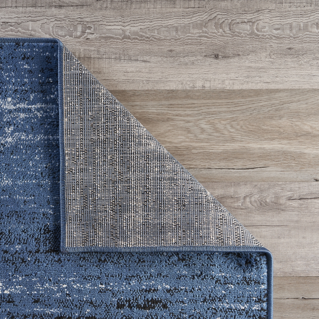 Felosas Dark Blue 7'9 x 9'5 Rug - Thumbnail - Image 3