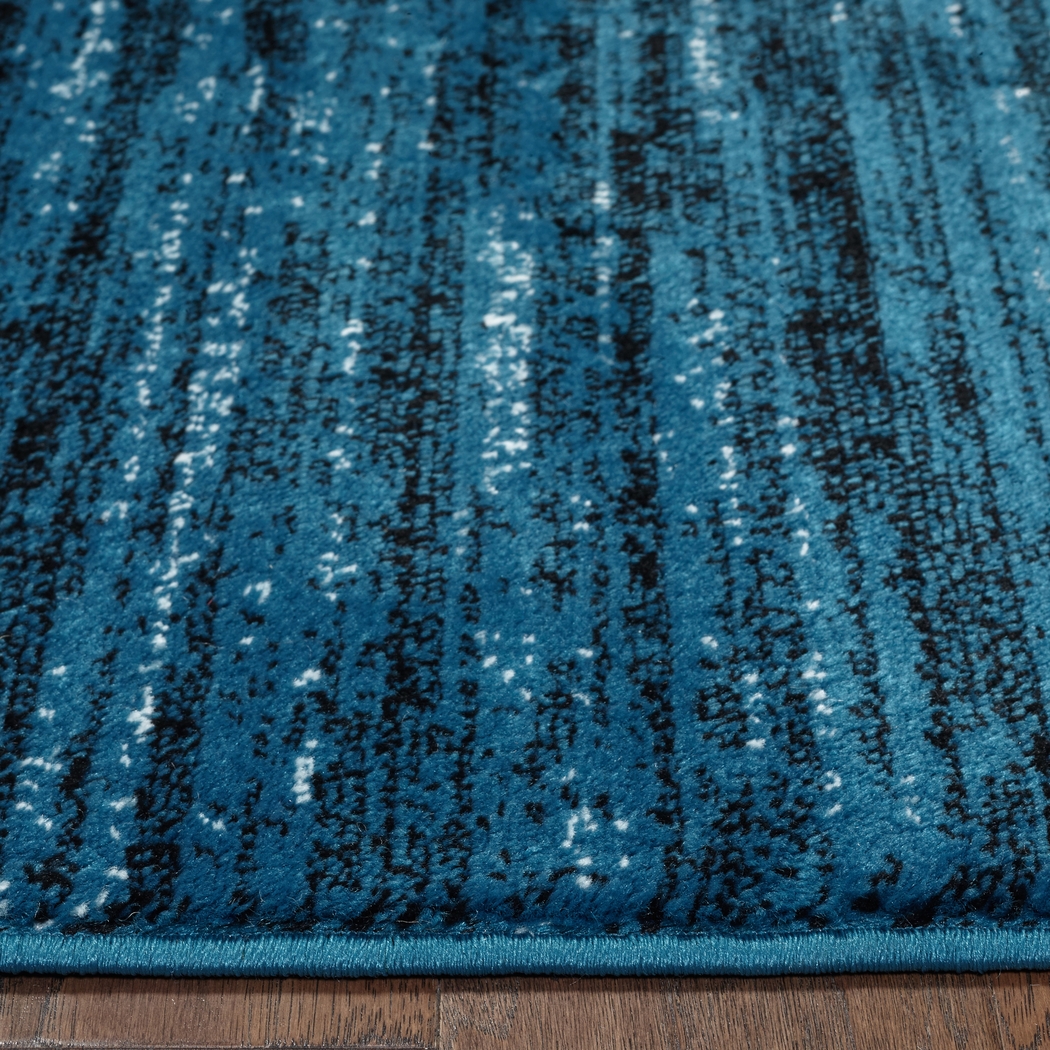 Felosas Dark Blue 7'9 x 9'5 Rug - Thumbnail - Image 4