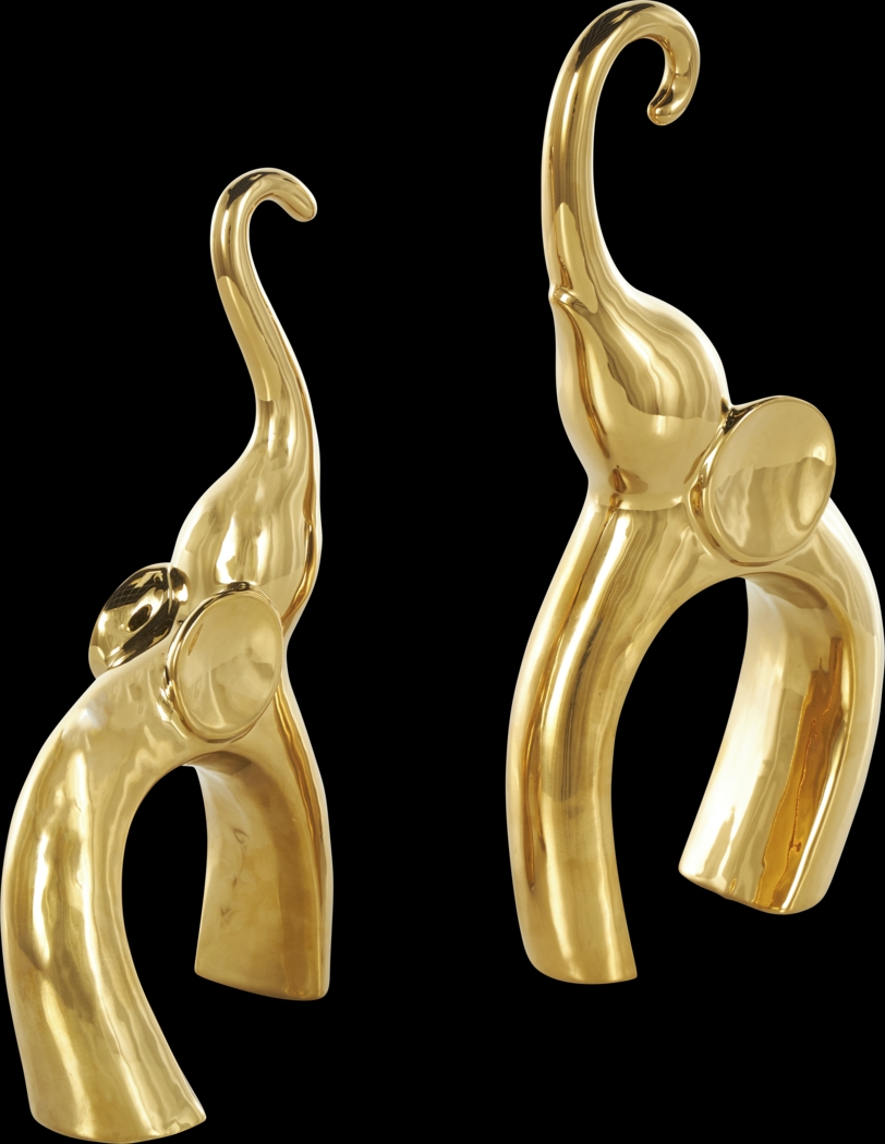 Felosu Gold Sculpture, Set of 2 - Thumbnail - Image 5
