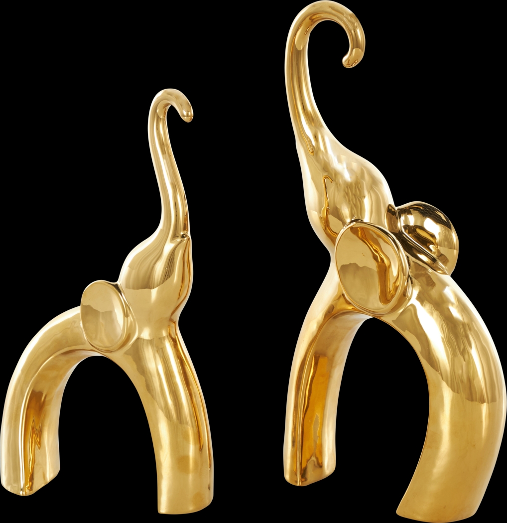 Felosu Gold Sculpture, Set of 2 - Thumbnail - Image 6