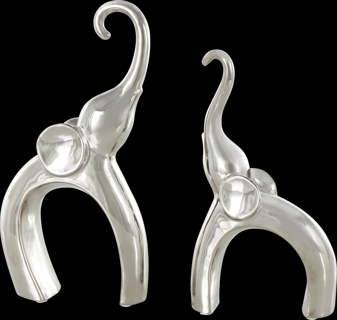 Felosu Silver Sculpture, Set of 2 - Thumbnail - Image 1
