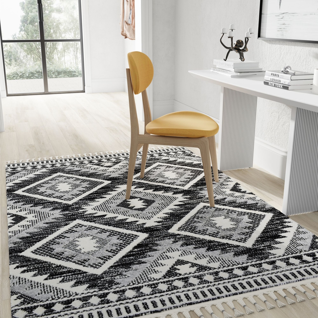 Fenbei Black 8'3 x 10' Rug - Thumbnail - Image 2