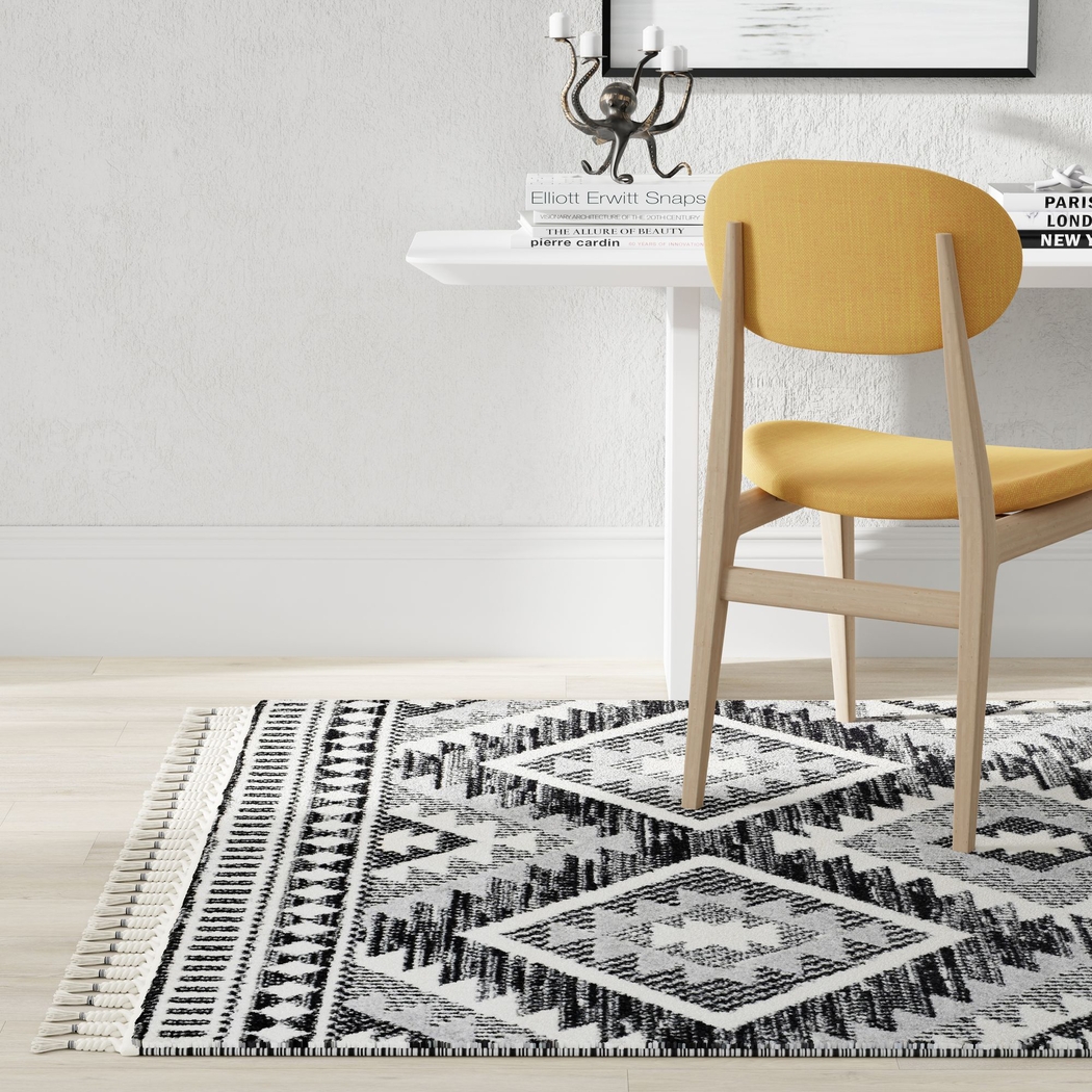 Fenbei Black 8'3 x 10' Rug - Thumbnail - Image 3