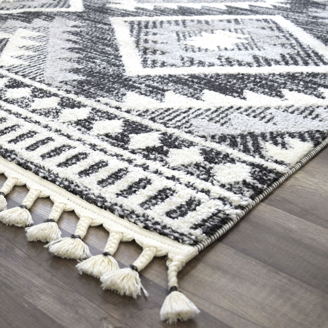 Fenbei Black 8'3 x 10' Rug - Thumbnail - Image 4