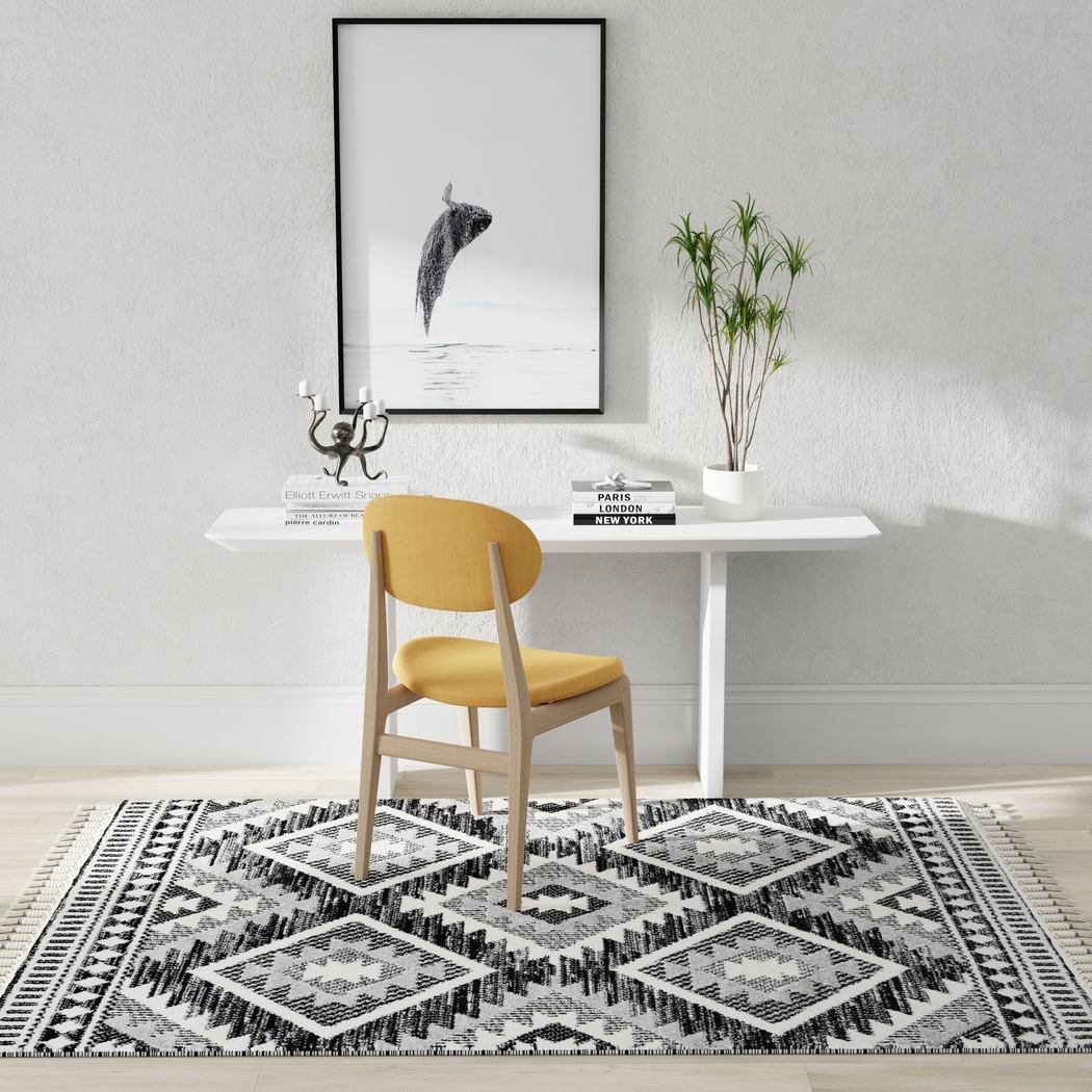 Fenbei Black 8'3 x 10' Rug - Thumbnail - Image 6