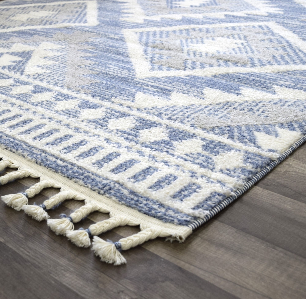 Fenbei Blue 8'3 x 10' Rug - Thumbnail - Image 3