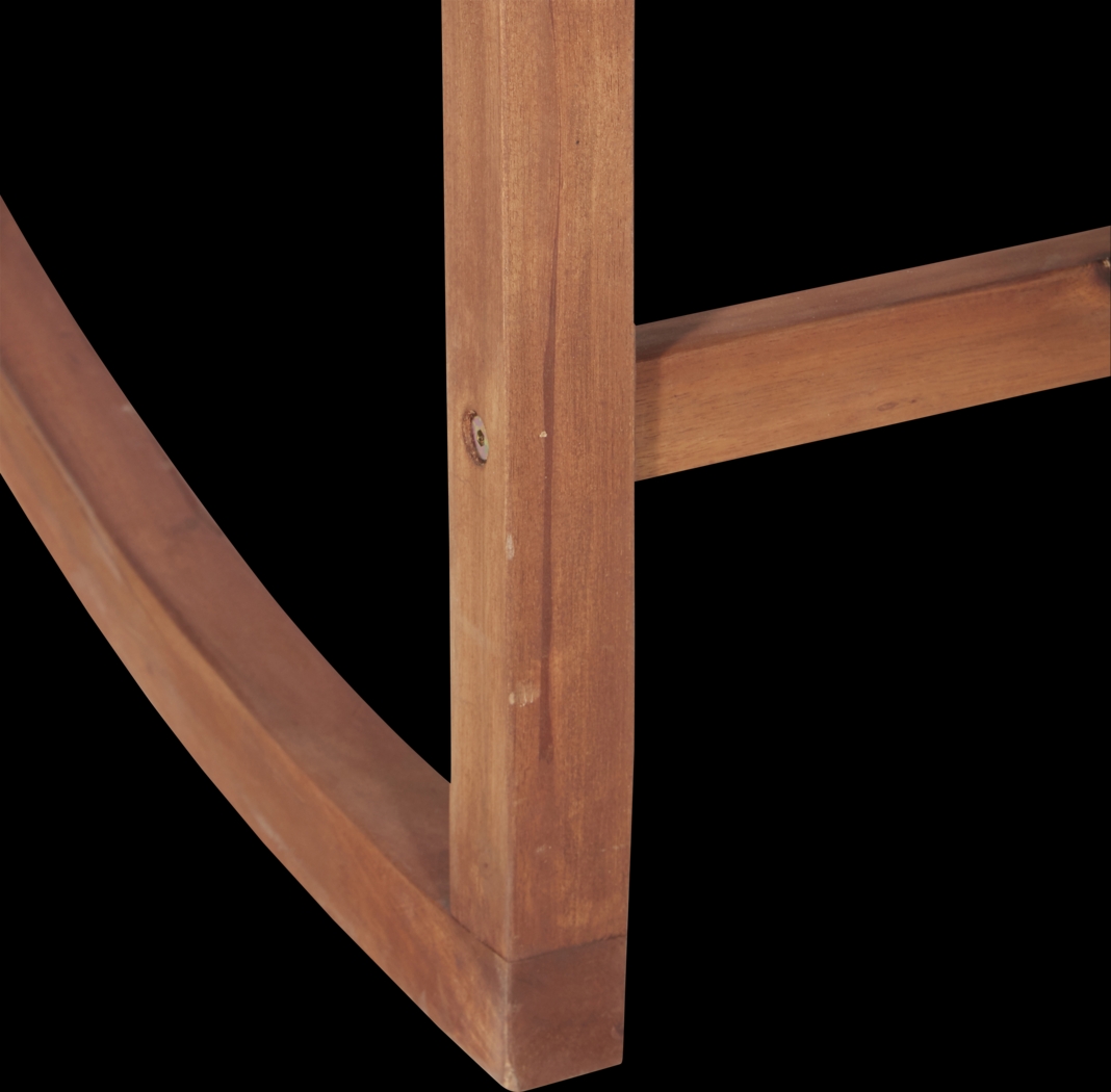 Fencerow Brown Outdoor Rocking Chair - Thumbnail - Image 3