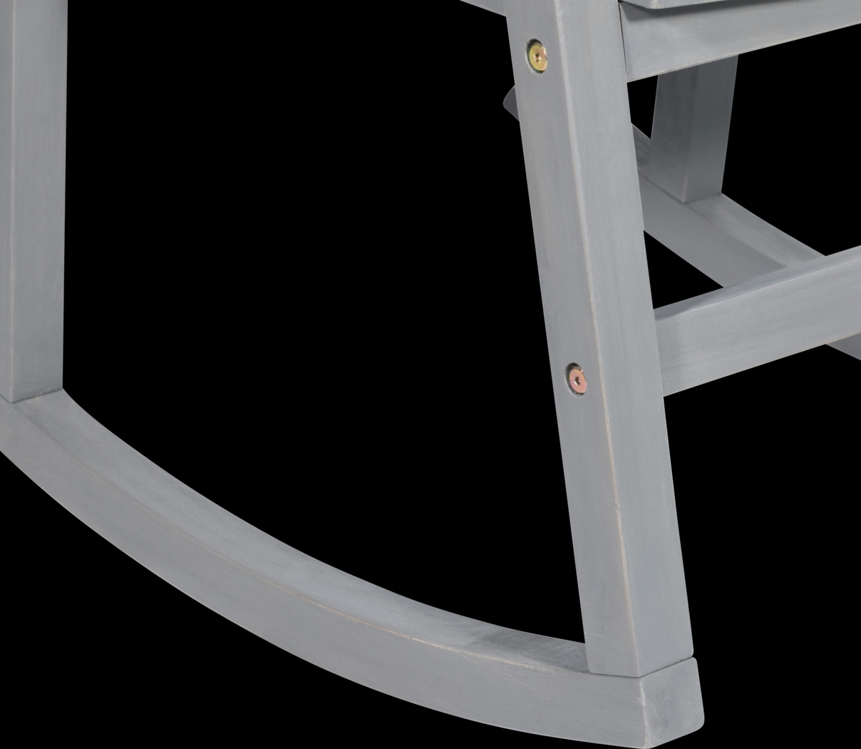 Fencerow Gray Outdoor Rocking Chair - Thumbnail - Image 3