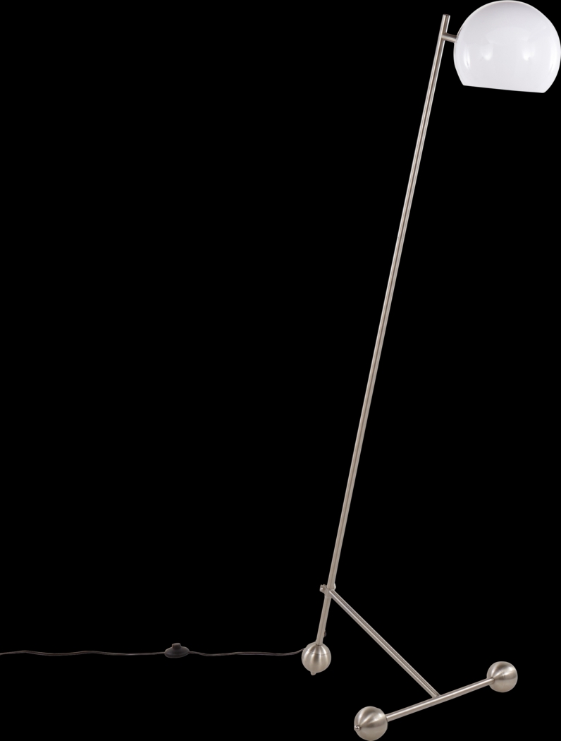 Fencourt Post Nickel Floor Lamp - Thumbnail - Image 1