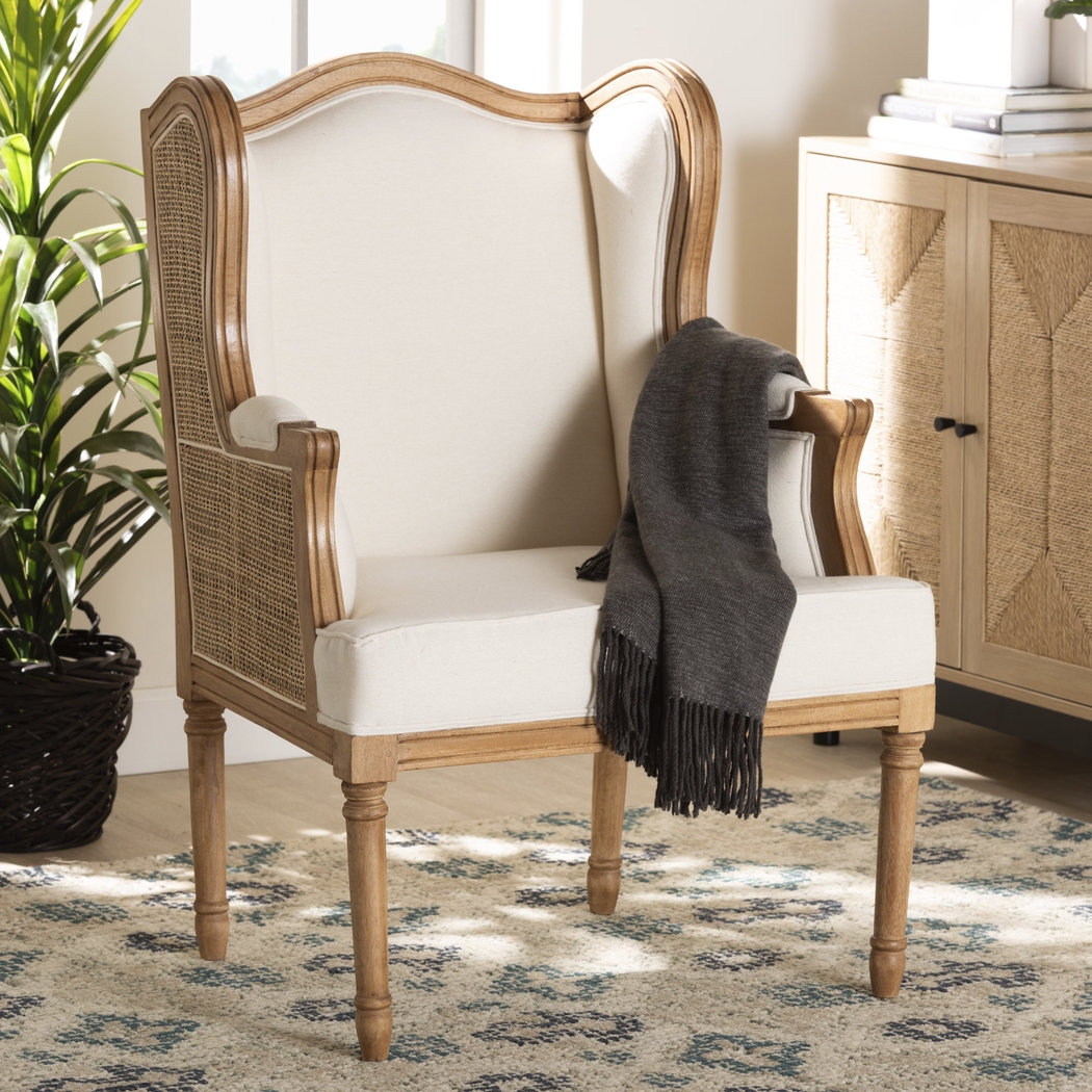 Feneno Oak Accent Chair - Thumbnail - Image 2