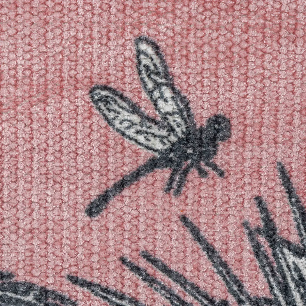 Fenlon Pink Cotton,Viscose Fabric Rug | Rooms to Go