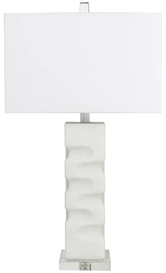 white table lamp