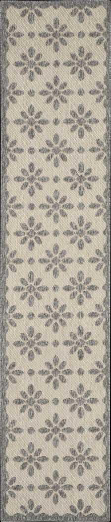 Fennie Cream 2'2 x 7'6 Runner Indoor/Outdoor Rug - Thumbnail - Image 1