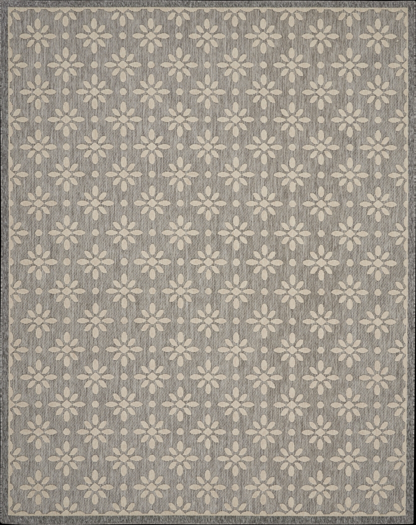 Fennie Gray 8' x 10' Indoor/Outdoor Rug - Thumbnail - Image 1