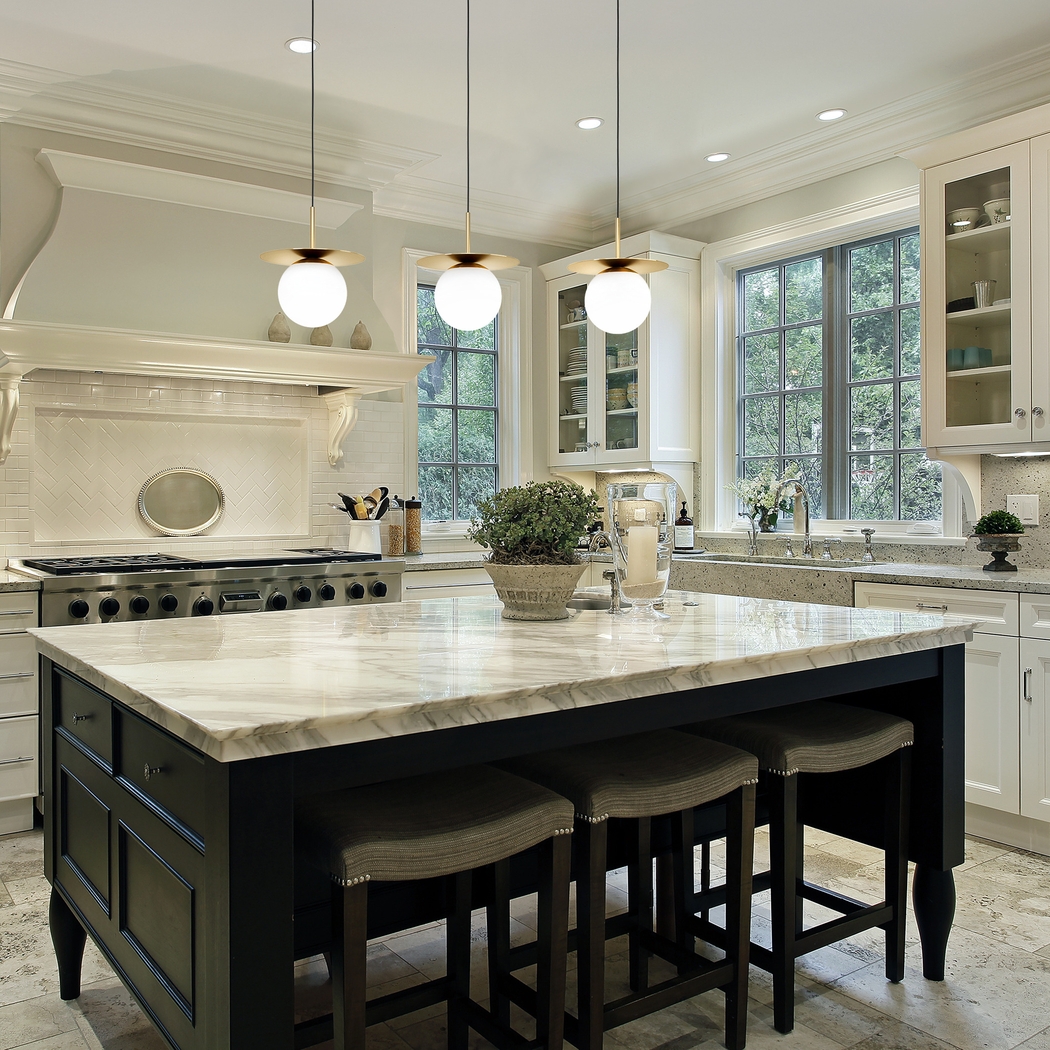 Fenon Shade Brass Chandelier - Thumbnail - Image 2