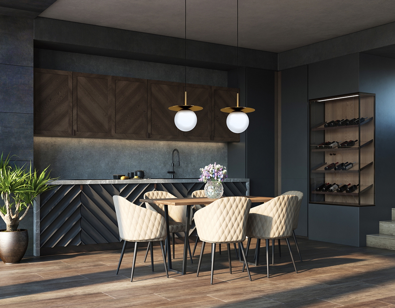 Fenon Shade Brass Pendant - Thumbnail - Image 2