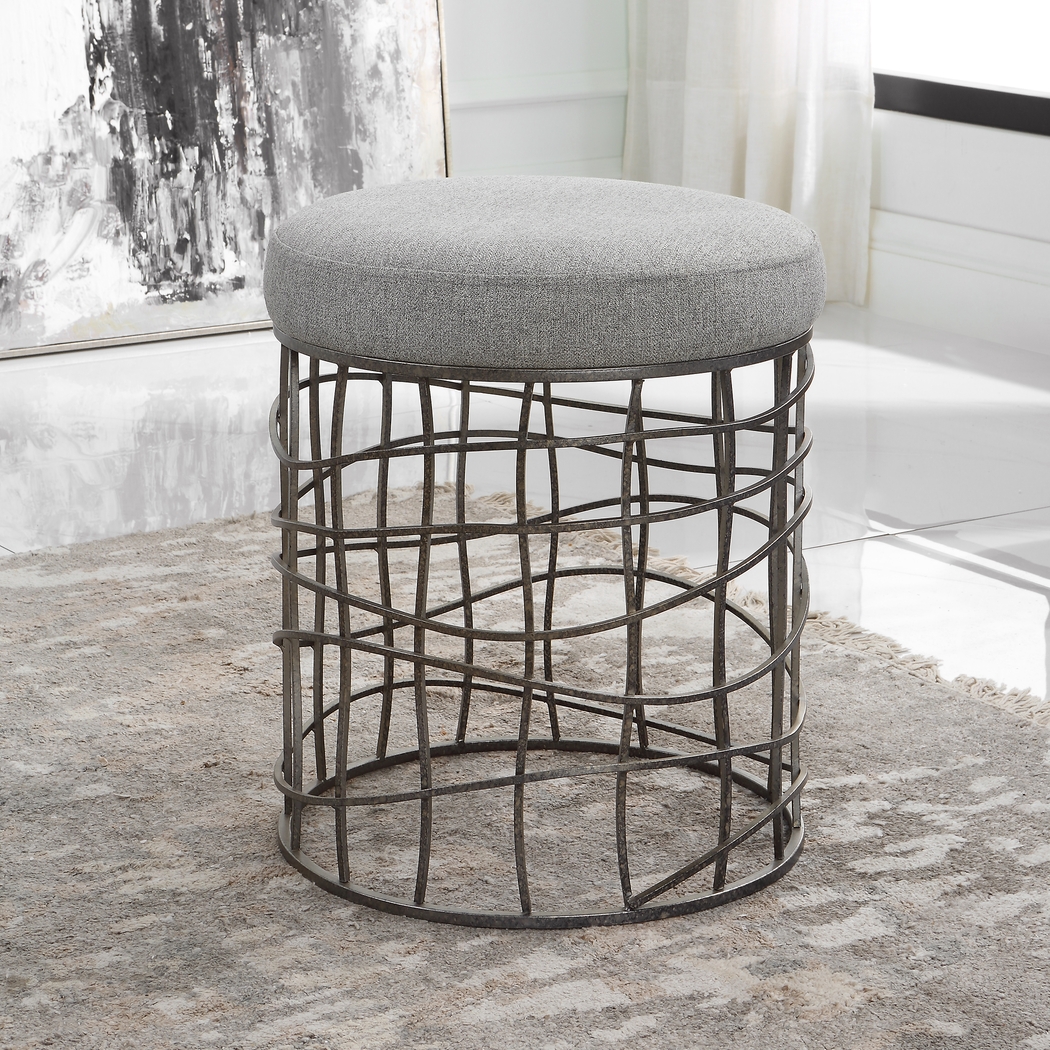 Fento Gray Stool - Thumbnail - Image 2