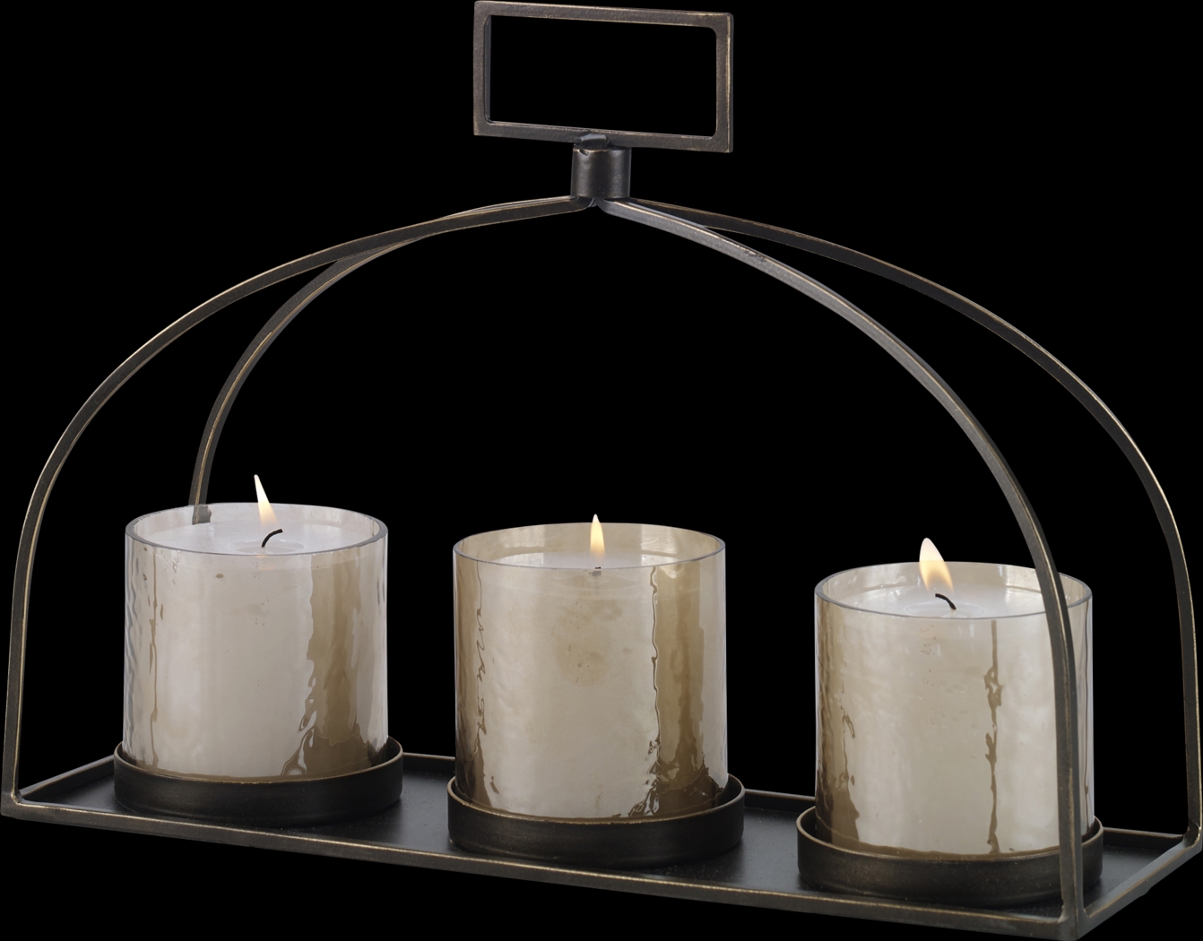 Ferdinard Bronze Triple Candle Holder - Thumbnail - Image 1