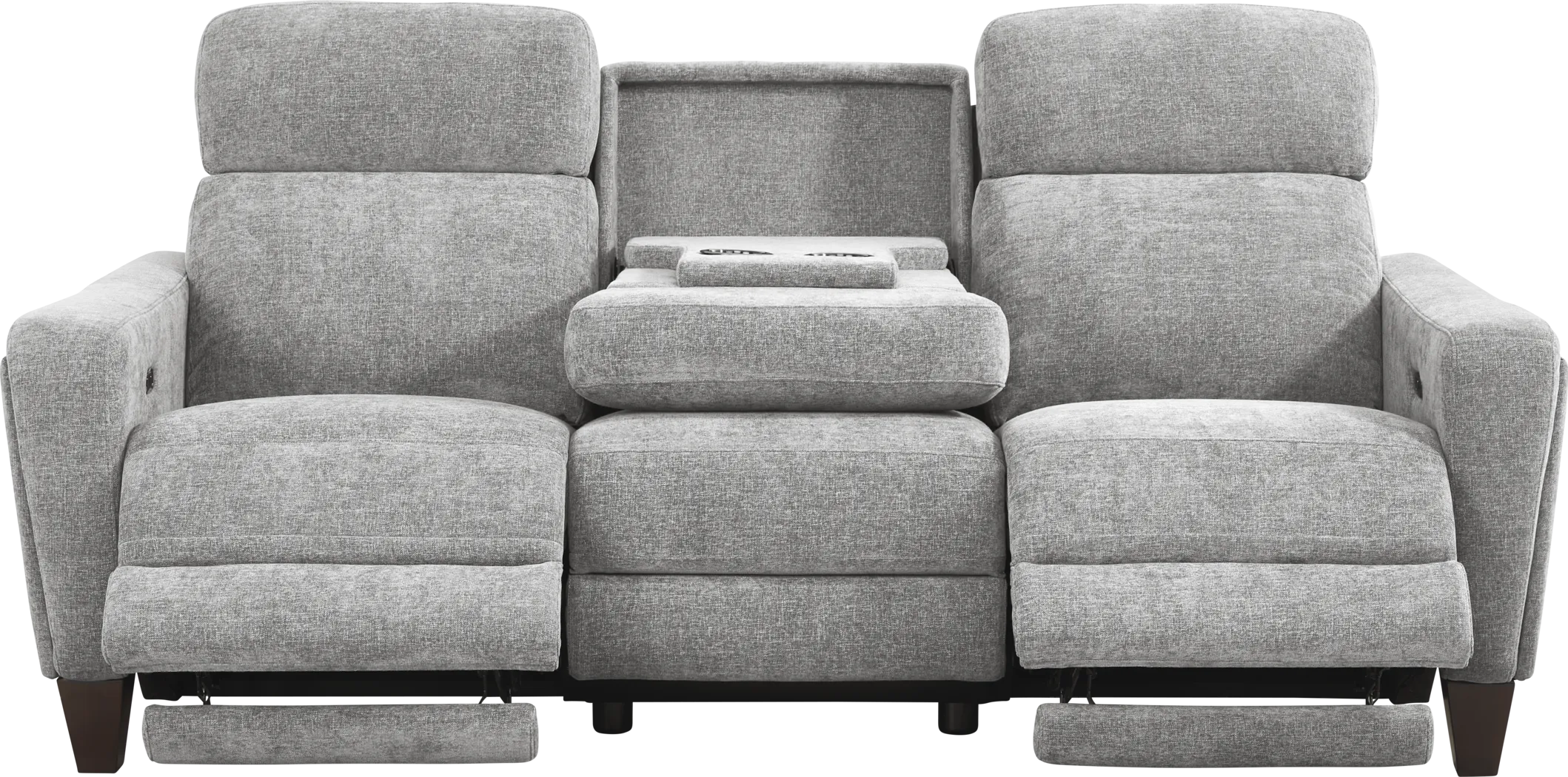 Ferguson Gray Dual Power Reclining Sofa - Thumbnail - Image 3