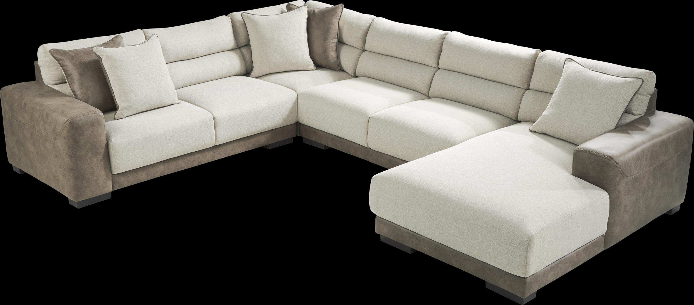 Fermont Beige 5 Pc Sectional Living Room - Thumbnail - Image 3