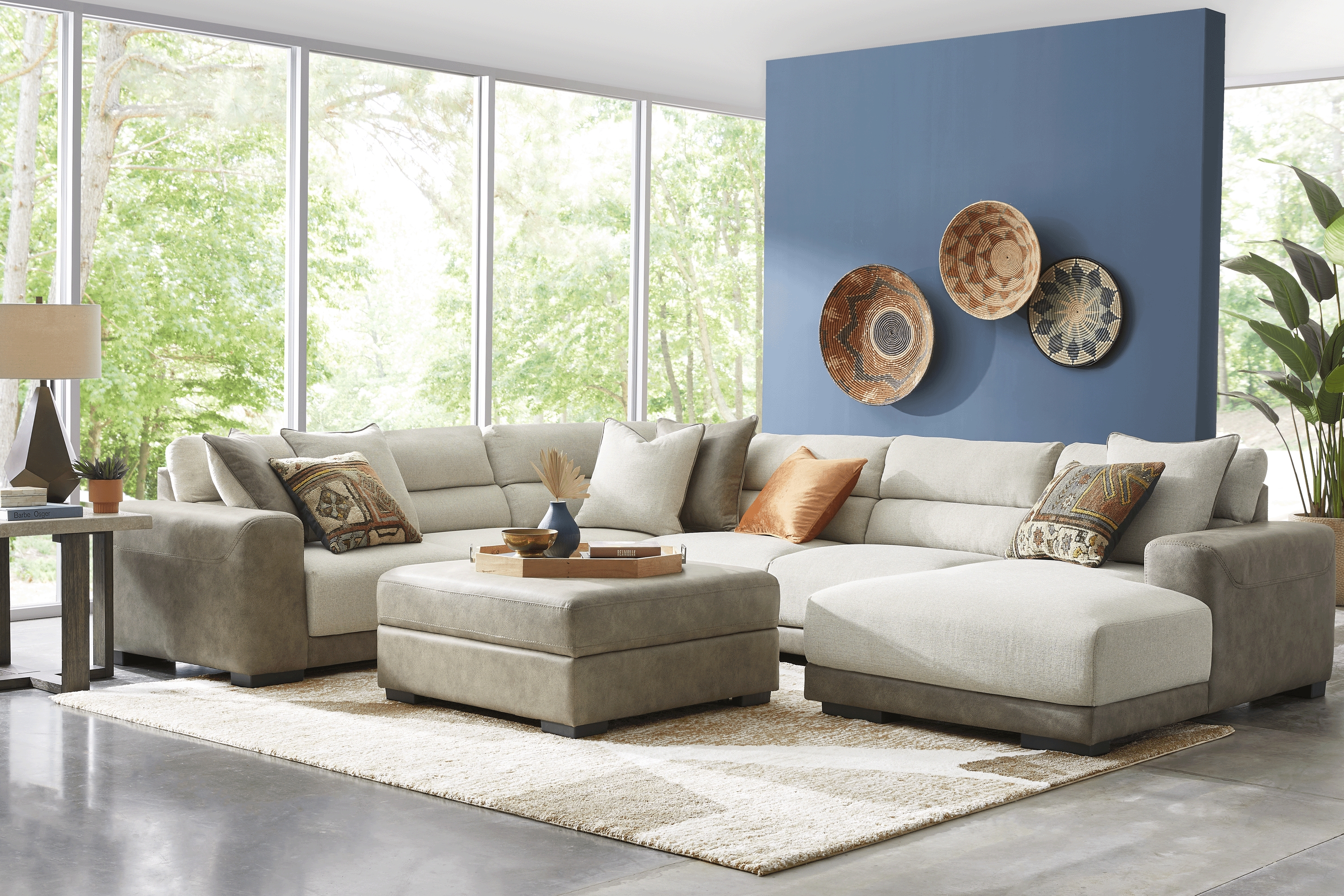 Fermont Beige 5 Pc Sectional Living Room - Thumbnail - Image 1