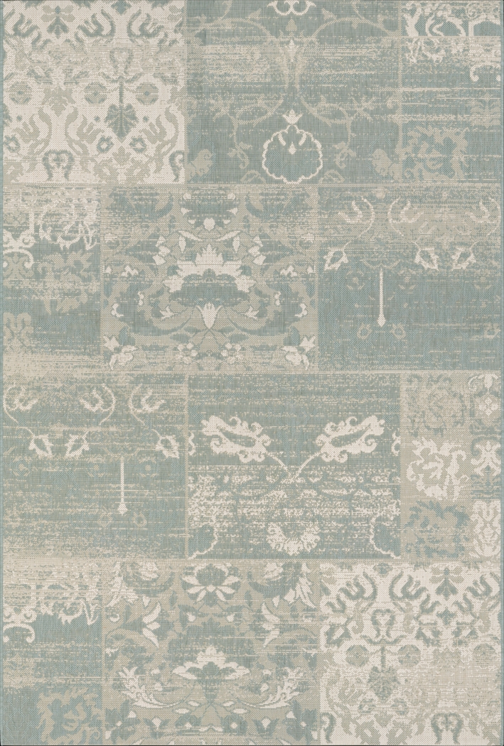 Fern Creek Green 6'6 x 9'6 Indoor/Outdoor Rug - Thumbnail - Image 1