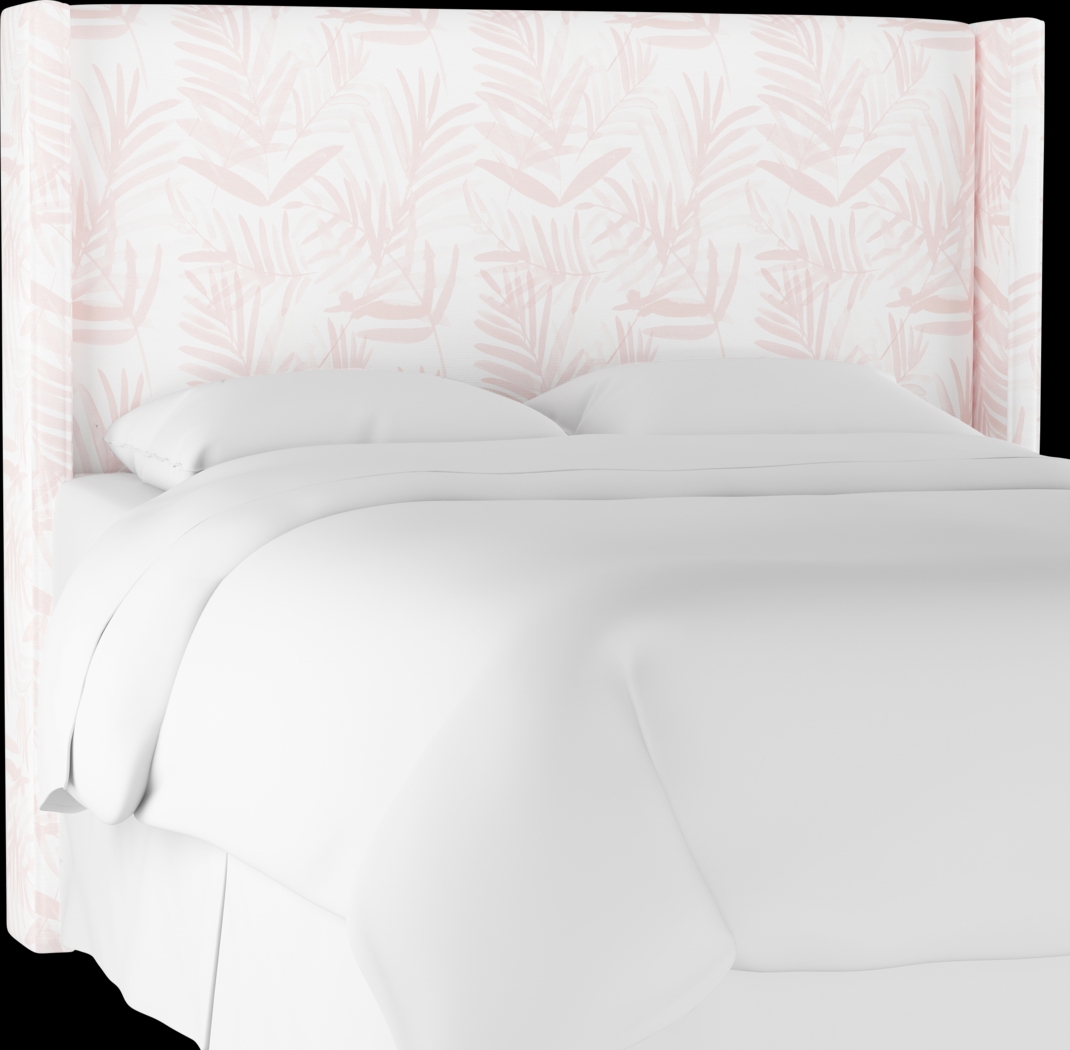 Fern Grove Pink Full Upholstered Headboard - Thumbnail - Image 1