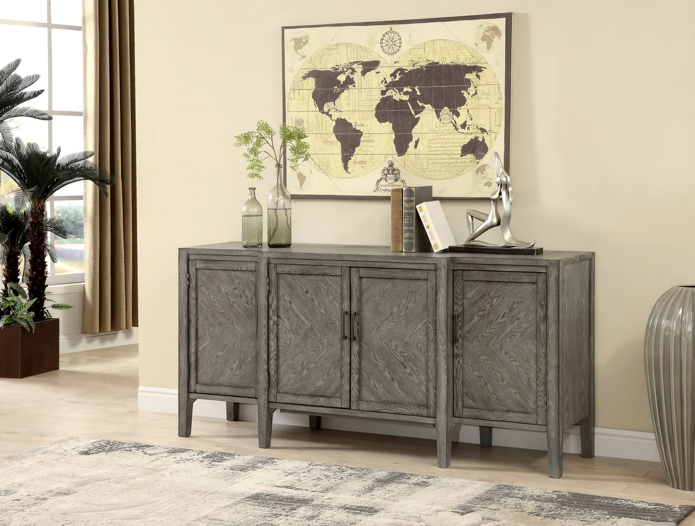 Fernco Gray Credenza - Thumbnail - Image 4