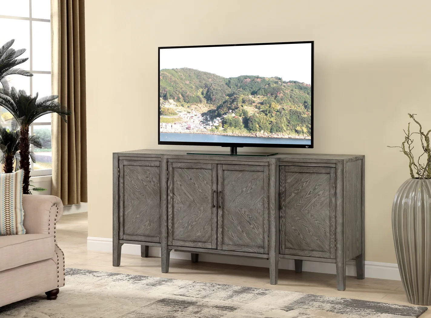 Fernco Gray Credenza - Thumbnail - Image 5