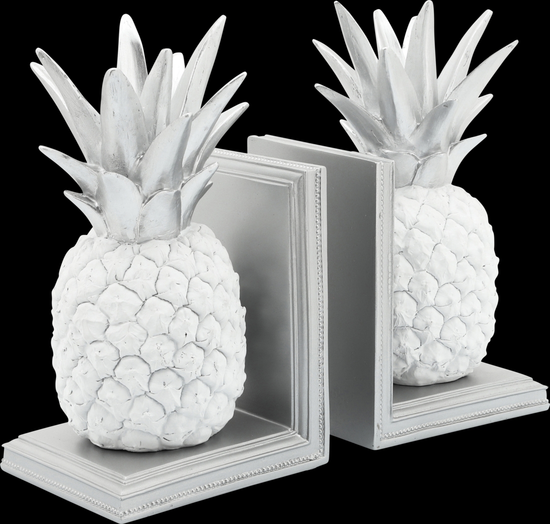 Ferncrest White Bookends - Thumbnail - Image 1