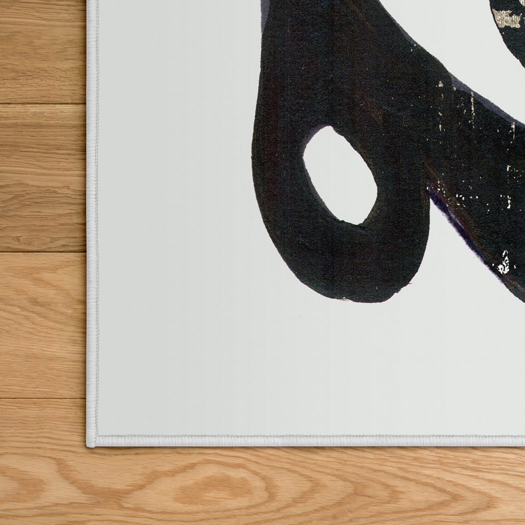 Ferndane Black 5' x 7'7 Rug - Thumbnail - Image 4