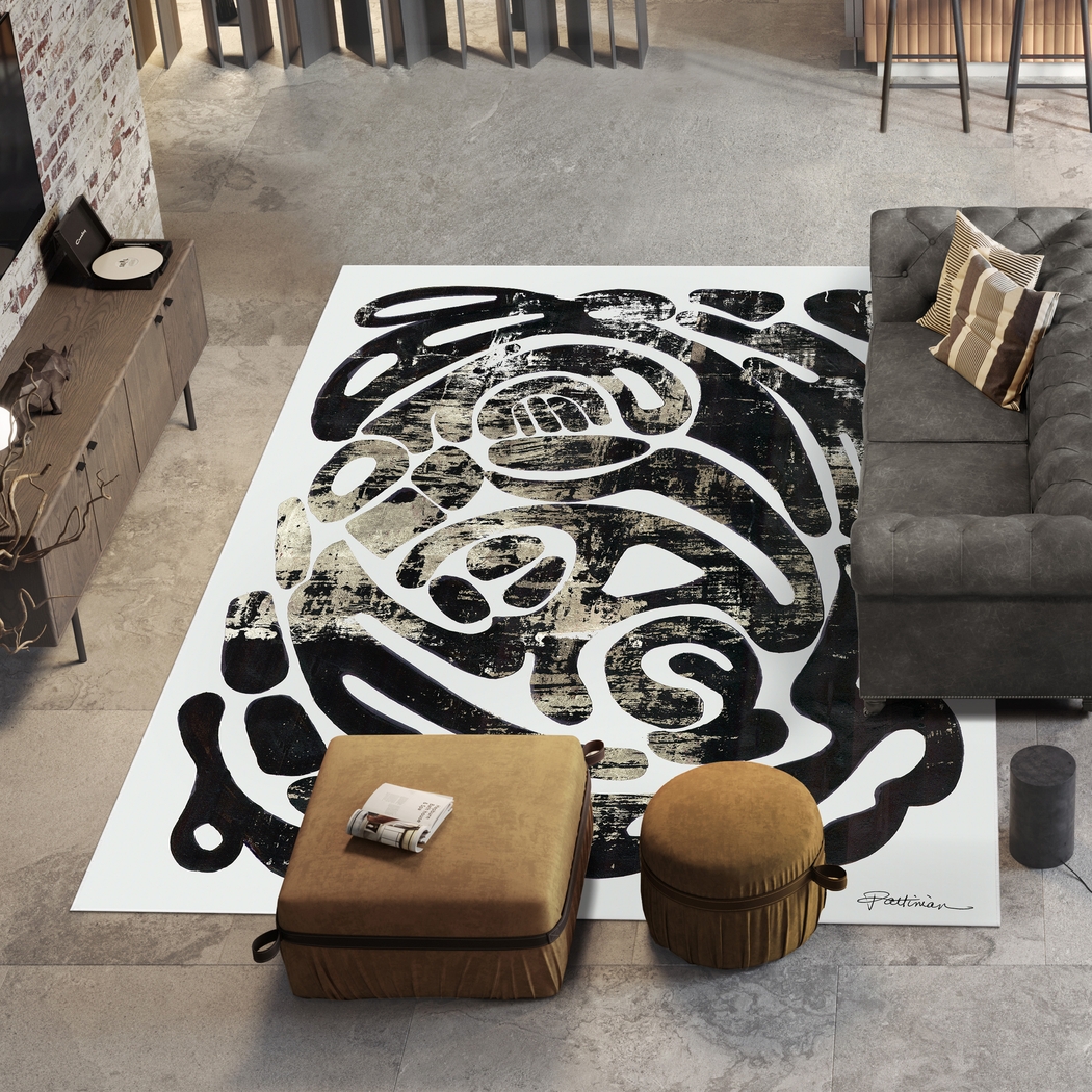 Ferndane Black 7'7 x 10'5 Rug - Thumbnail - Image 2