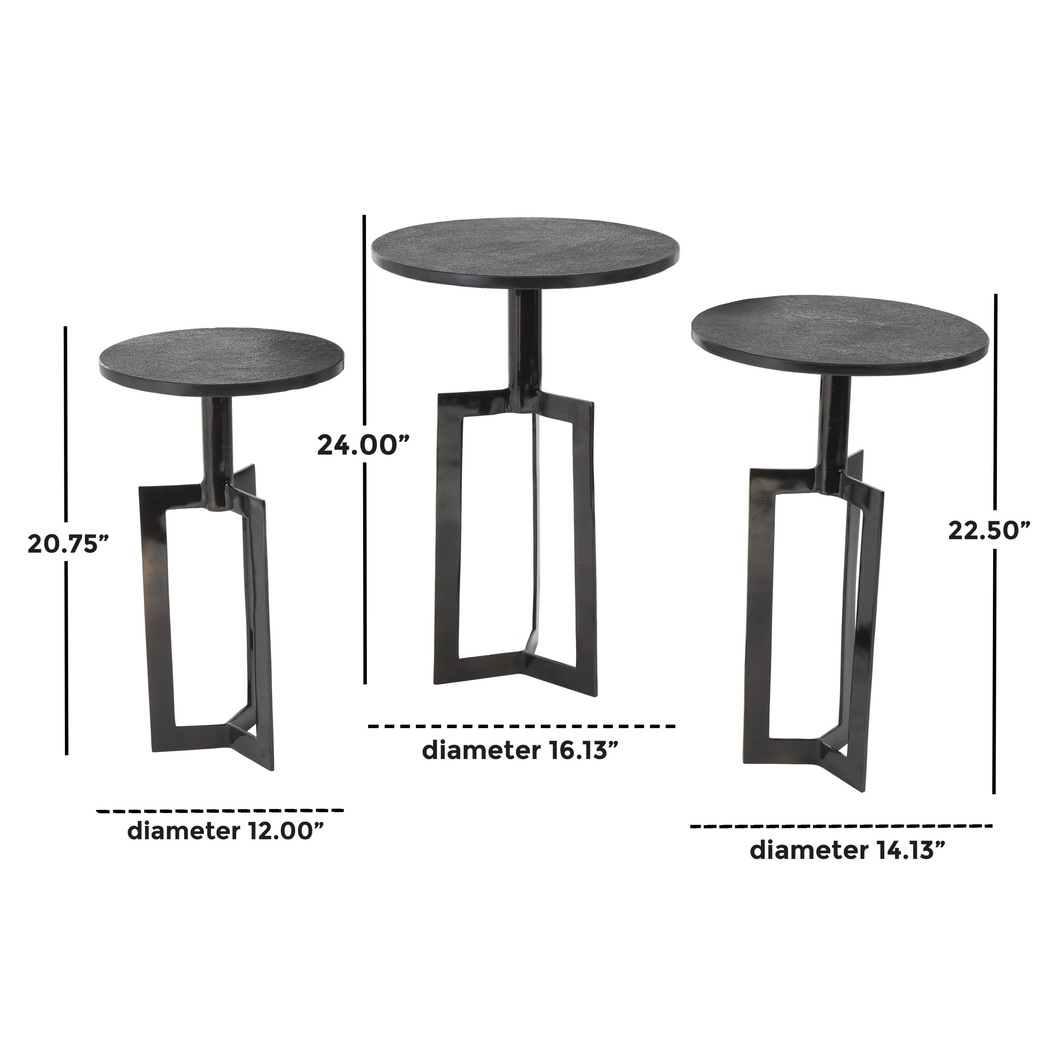 Ferni Black Accent Tables, Set of 3 - Thumbnail - Image 11