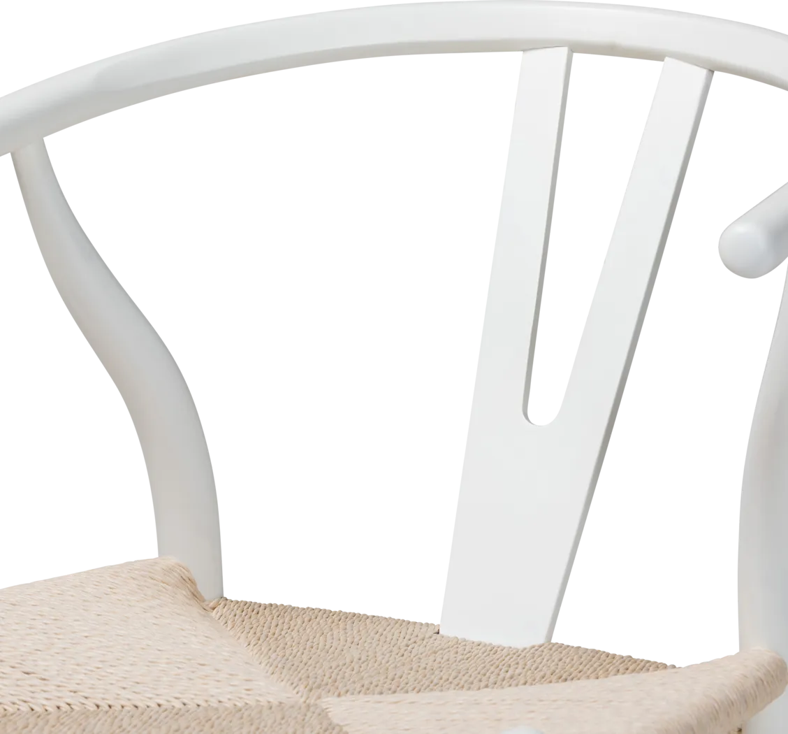 Fertell White Arm Chair, Set of 2 - Thumbnail - Image 5