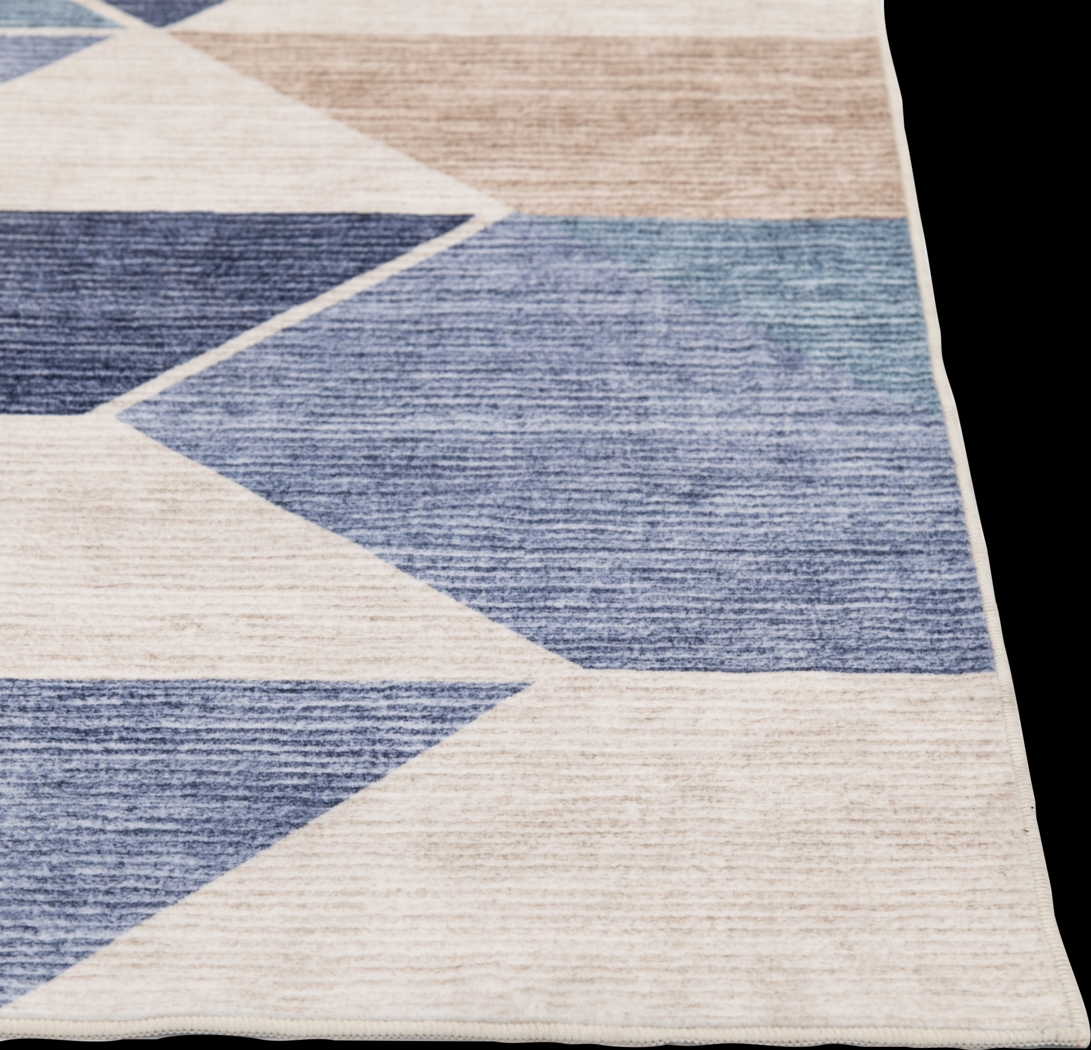 Fetterolf Blue 7'5 x 9'5 Rug - Thumbnail - Image 3