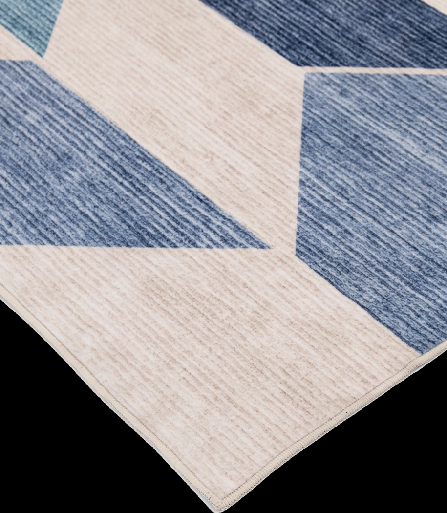 Fetterolf Blue 7'5 x 9'5 Rug - Thumbnail - Image 4
