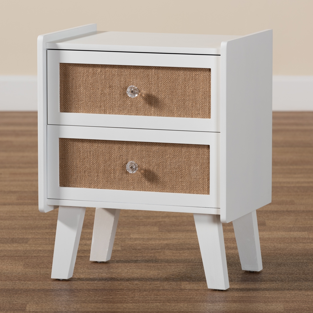 Fewflower White Nightstand - Thumbnail - Image 2