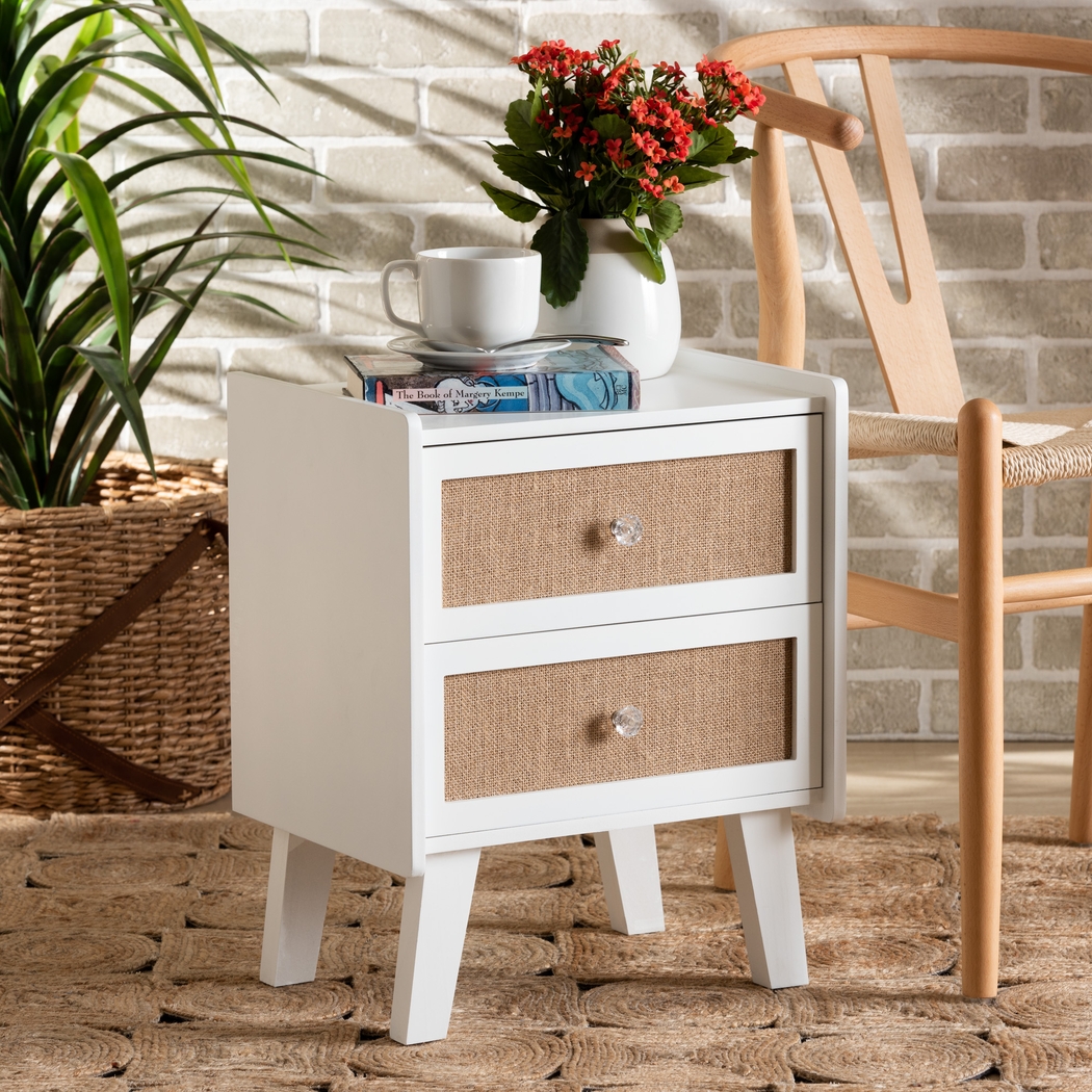Fewflower White Nightstand - Thumbnail - Image 3