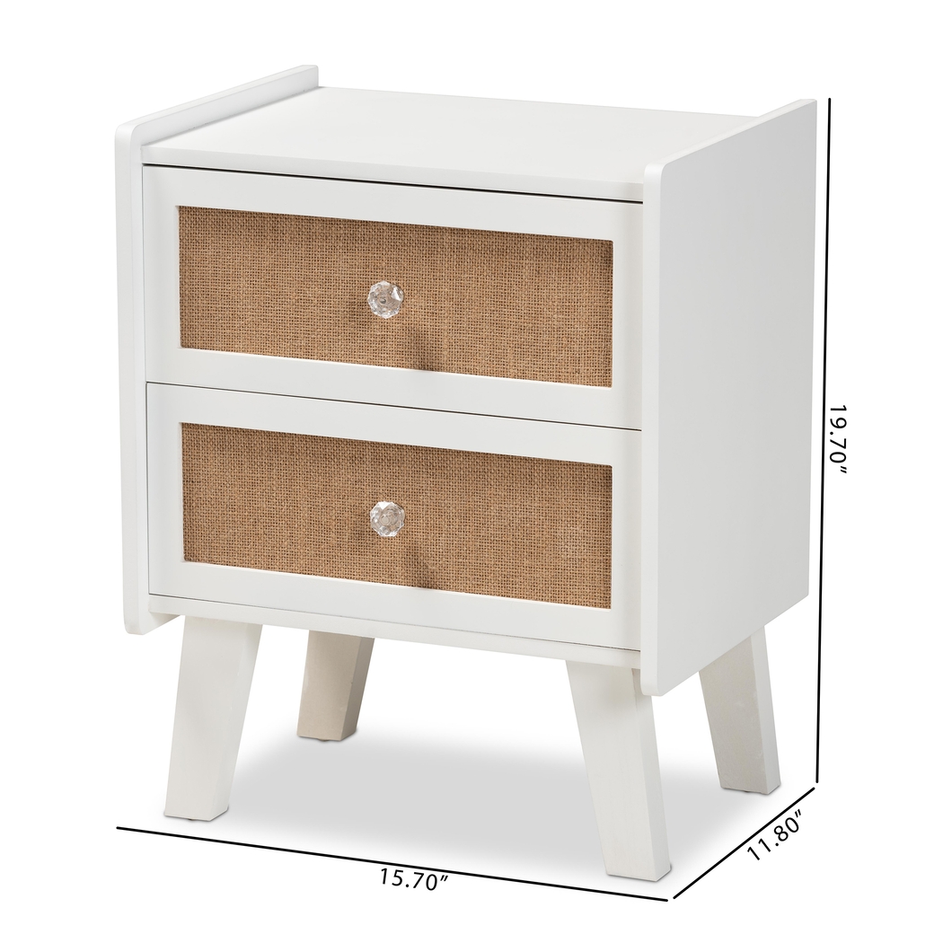 Fewflower White Nightstand - Thumbnail - Image 10