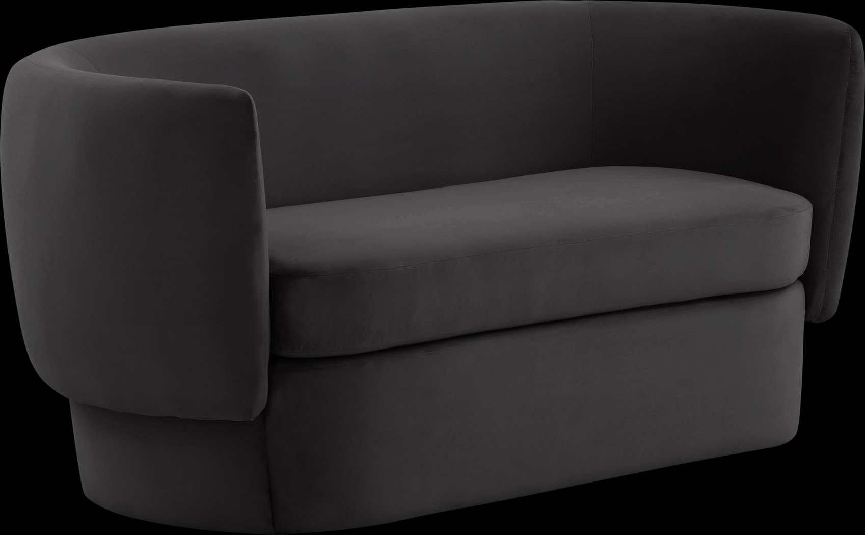 Fiaba Black Loveseat - Thumbnail - Image 3