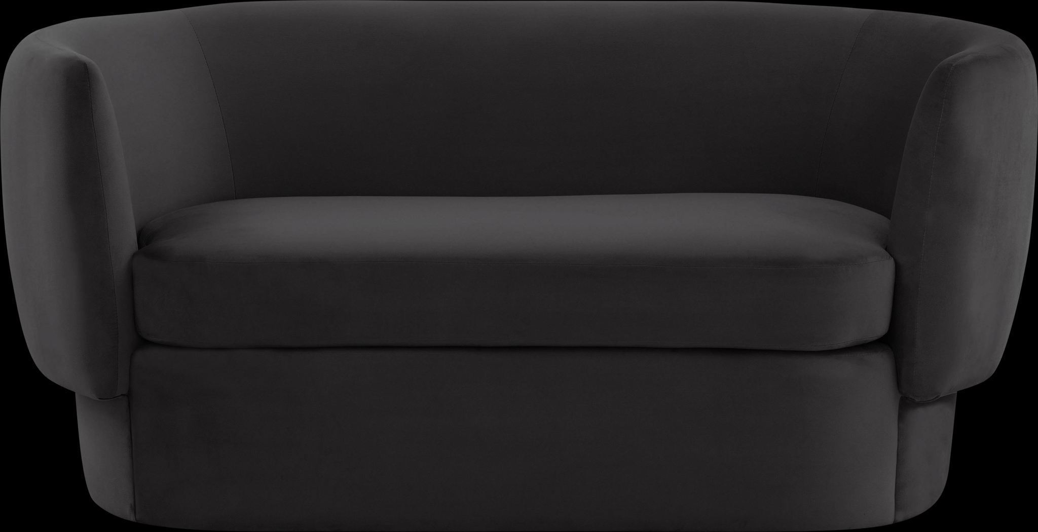 Fiaba Black Loveseat - Thumbnail - Image 1